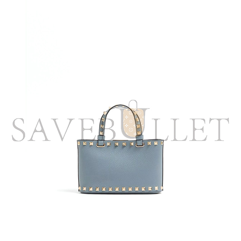 Va1e*ntin0 ROCKSTUD MINI SHOPPING BAG IN GRAINY CALFSKIN WP0AT0VSH (18.5*12.5*5.5cm)
